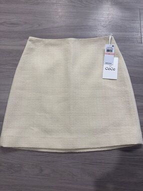 CeCe Textured Mini Skirt